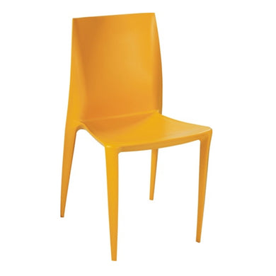 Fine Mod Imports Square Dining Chair, Yellow