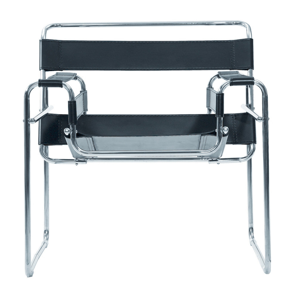 Fine Mod Imports Strap Chair, Black