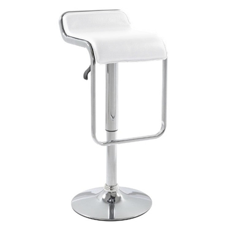 Fine Mod Imports Flat Bar Stool Chair, White