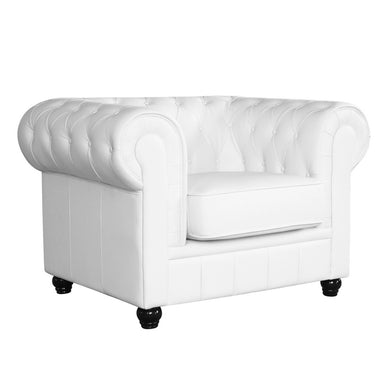 Fine Mod Imports Chestfield Chair, White