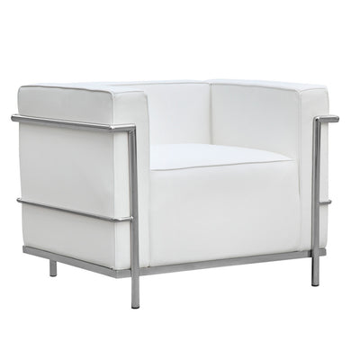 Fine Mod Imports Grand Lc3 Chair, White