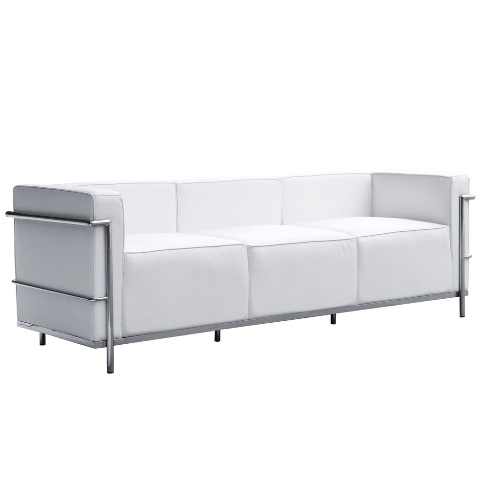 Fine Mod Imports Grand Lc3 Sofa, White