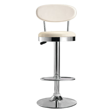 Fine Mod Imports Beer Bar Stool Chair, White