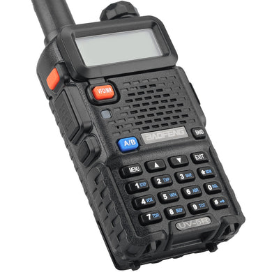 Baofeng UV 5R  Walkie Talkie - Wide Frequency Range, FM Radio, LED Torch, 5 To 10km Range, Long Standby, 1800mAh Battery