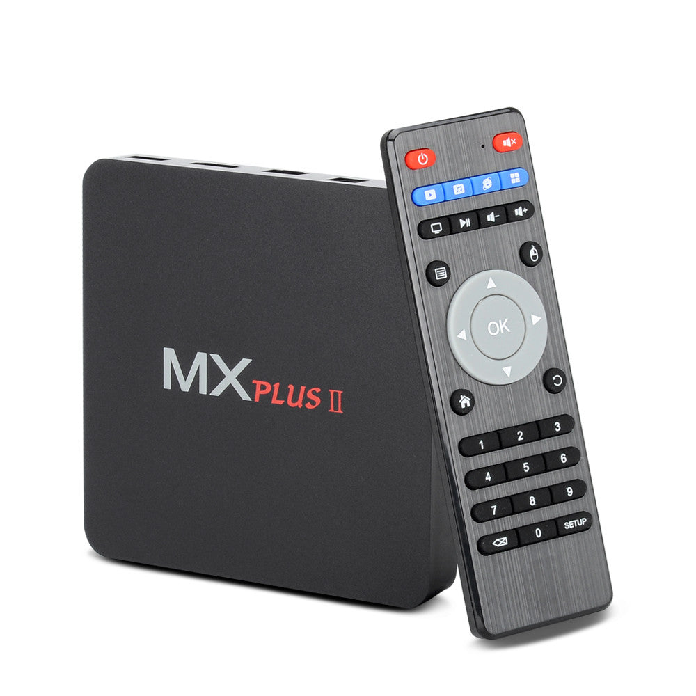 MX Plus II Android TV Box - Kodi 14.2, Quad Core CPU, 4K Decoding, Wi-Fi, Optical SPDIF, 3 x USB