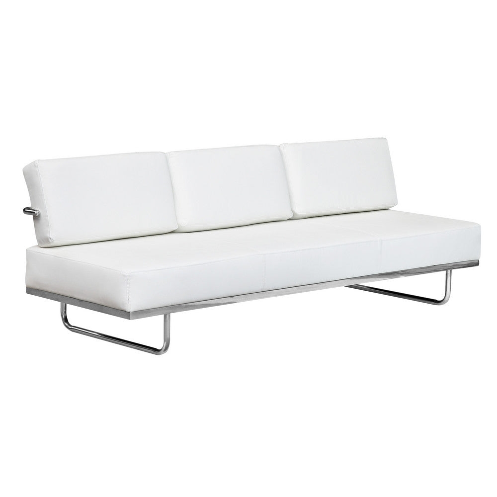 Fine Mod Imports Flat Lc5 Sofa Bed, White