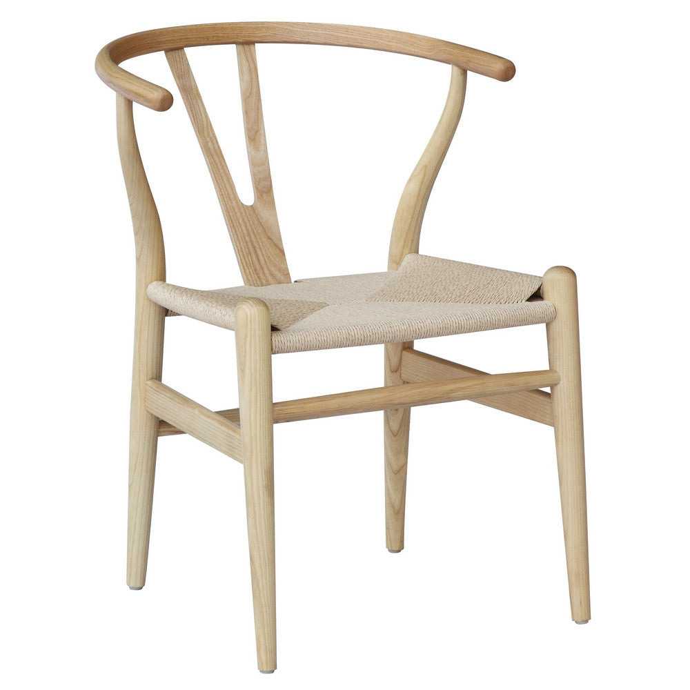 Fine Mod Imports Woodstring Dining Chair, Walnut