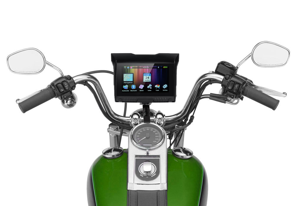 5 Inch Motorcycle GPS - IPX5 Waterproof Rating, Bluetooth, 8GB Internal Memory, Micro SD card Slot