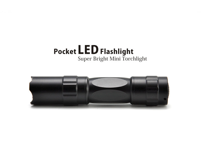 Pocket LED Flashlight - 45 Lumens, Shock + Weather Resistant Aluminum Casing