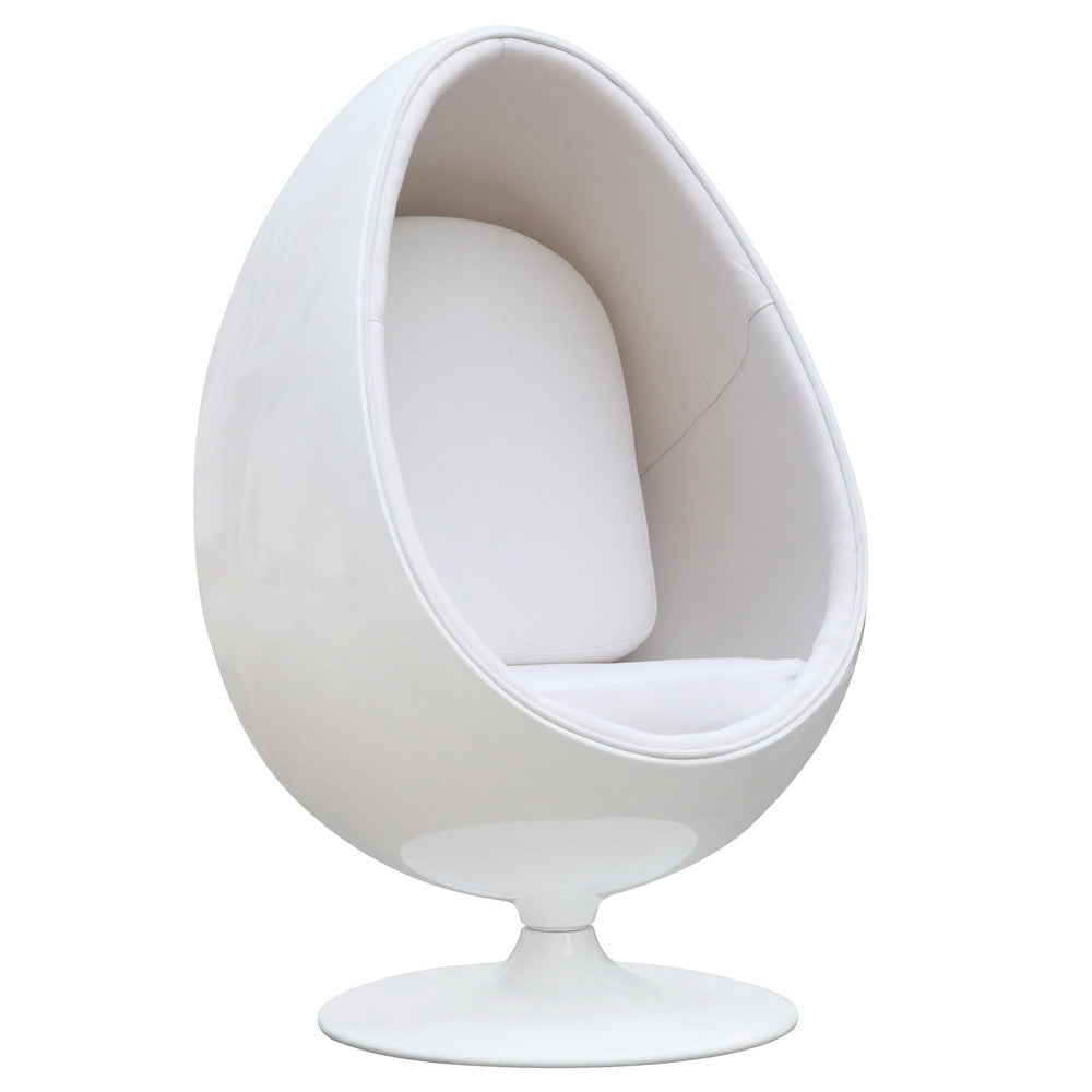 Fine Mod Imports Easter Chair, White