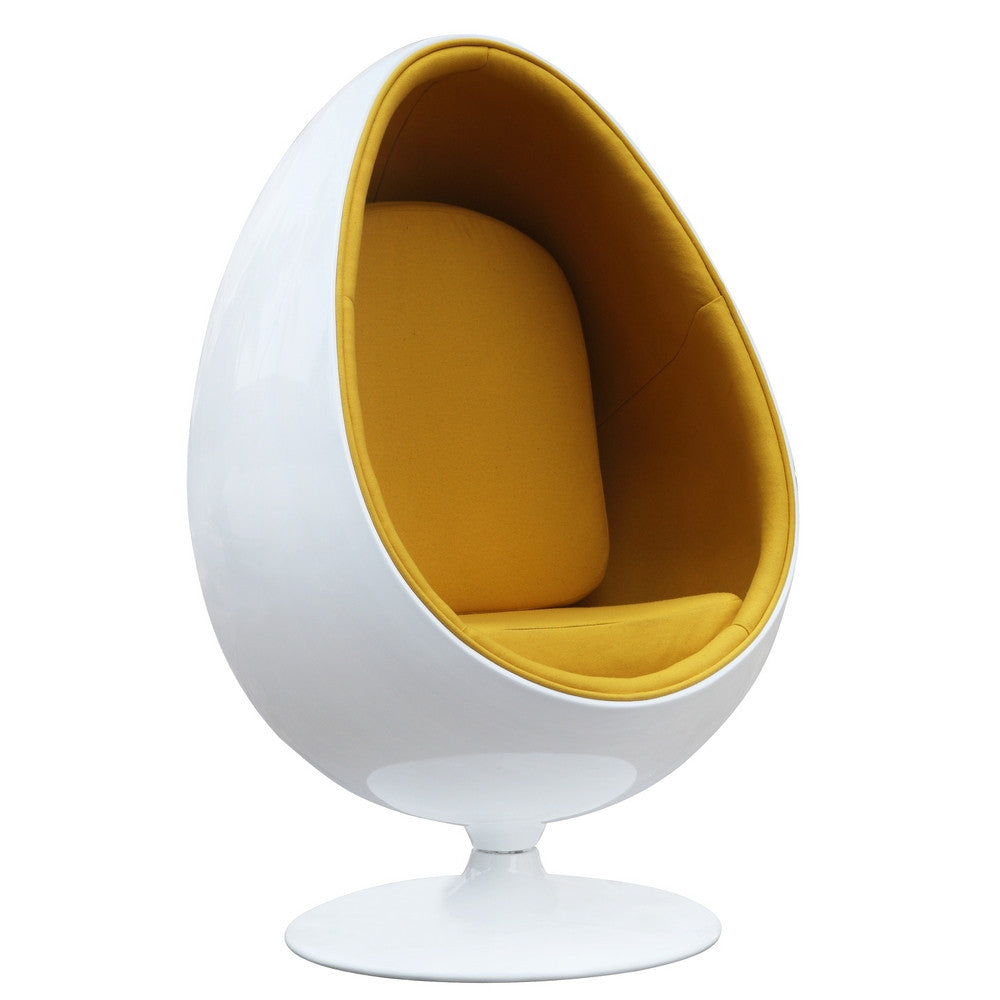 Fine Mod Imports Easter Chair, Yellow