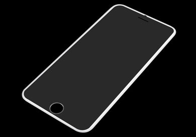 Glass Screen Protector for iPhone 6 Plus And iPhone 6S Plus - H9 Tempered Glass, 0.3mm, Washable, Scratch Proof (White Border)