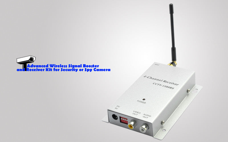 Advanced AV Wireless Signal Booster and Receiver Kit for Security Cameras - 500m Range