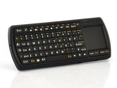 Mini Wireless Keyboard with Touch Pad - Back Lit Keys, LED Flash Light