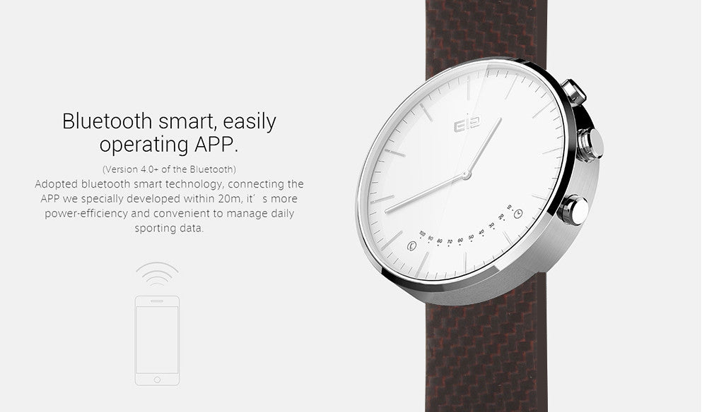 Elephone W2 Smart Watch – Free Android App, 30ATM Water Resistant, Fitness Trackers, Bluetooth (Silver)