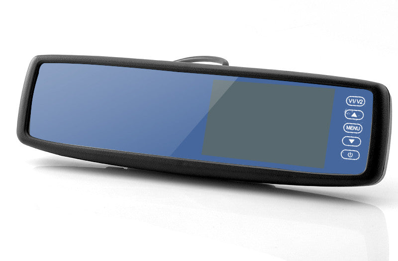 Car Rearview Mirror - Built-in 4.3 Inch Monitor + Camera