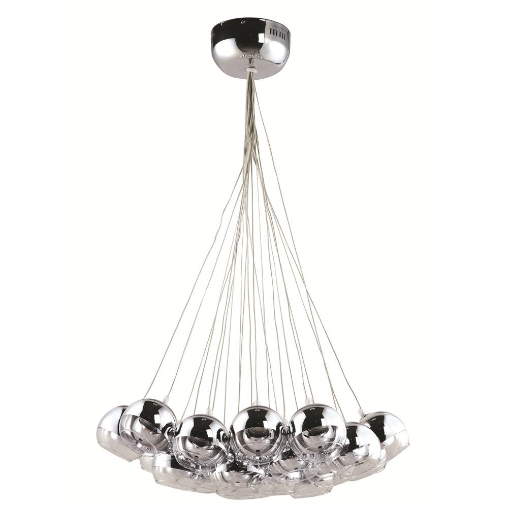 Fine Mod Imports Cup Hanging Chandelier, Silver