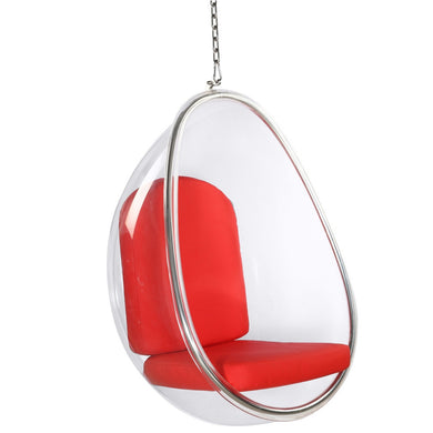 Fine Mod Imports Balloon Hanging Chair, Red