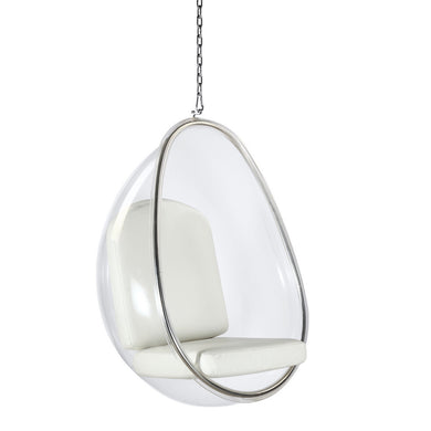 Fine Mod Imports Balloon Hanging Chair, White