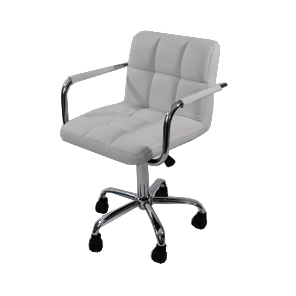 Fine Mod Imports Studio Office Chair, White