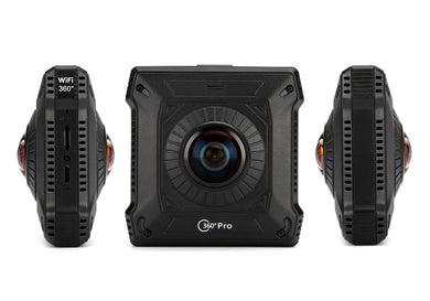 720 Degree View Action Camera - Two Back To Back Cameras, Wi-Fi, 1/4 Inch CMOS Sensor, SD Card Recording, H.264