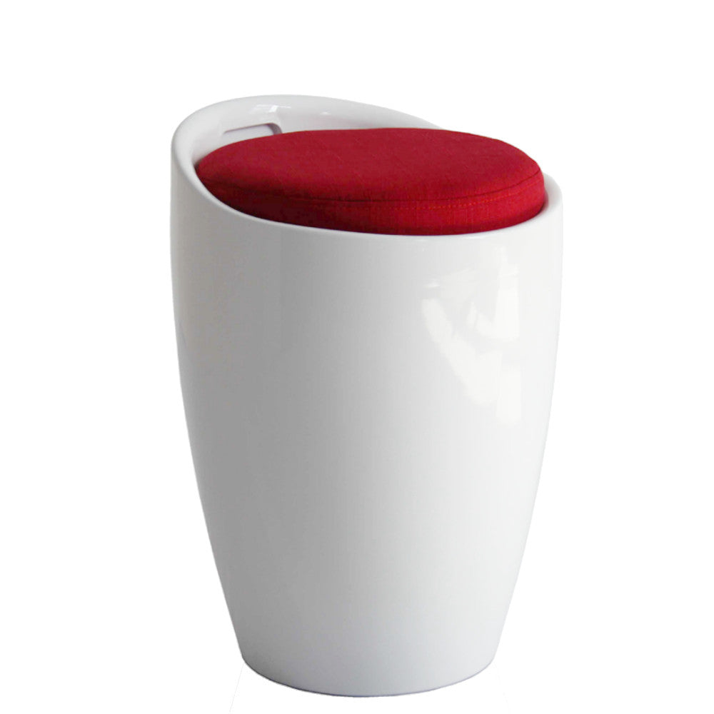 Fine Mod Imports Schnapps Stool, White