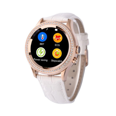 NO.1 D2 Smartwatch - 1.22 Capacitive Touchscreen, Bluetooth 4.0, Pedometer, Heart Rate Monitor, Sedentary Reminder (White)