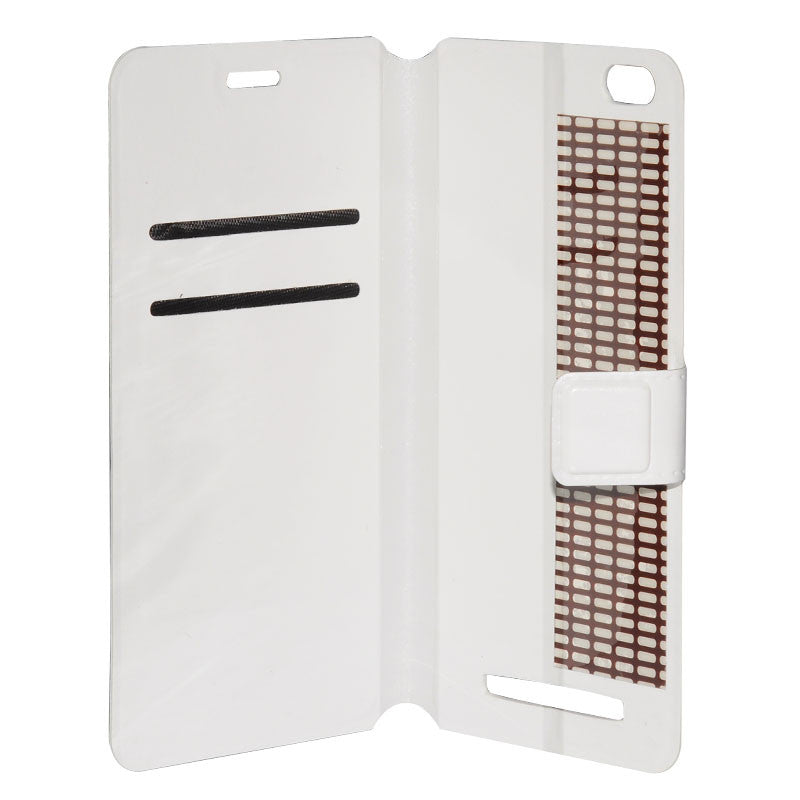 Siswoo C55 Phone Case - Leather, Magnetic Clasp, Hard Wearing, Credit Card Pouch  (White)