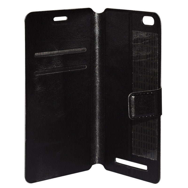 Siswoo C55 Phone Case - Leather, Hard Wearing, Credit Card Pouch, Magnetic Clasp  (Black)