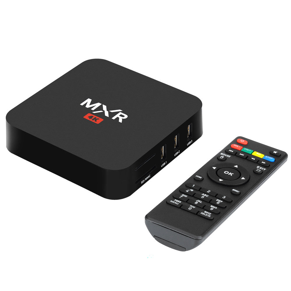 MXR Android 4K TV Box - Wi-Fi, DLNA, Miracast, Airplay, H.265 Decoding, Quad Core CPU, Kodi