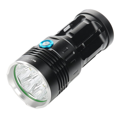 Skyray CREE T6 LED Flashlight - 6400 Lumen, 4 x 18650 Batteries, Cree T6 XM2 LEDs, IPX6