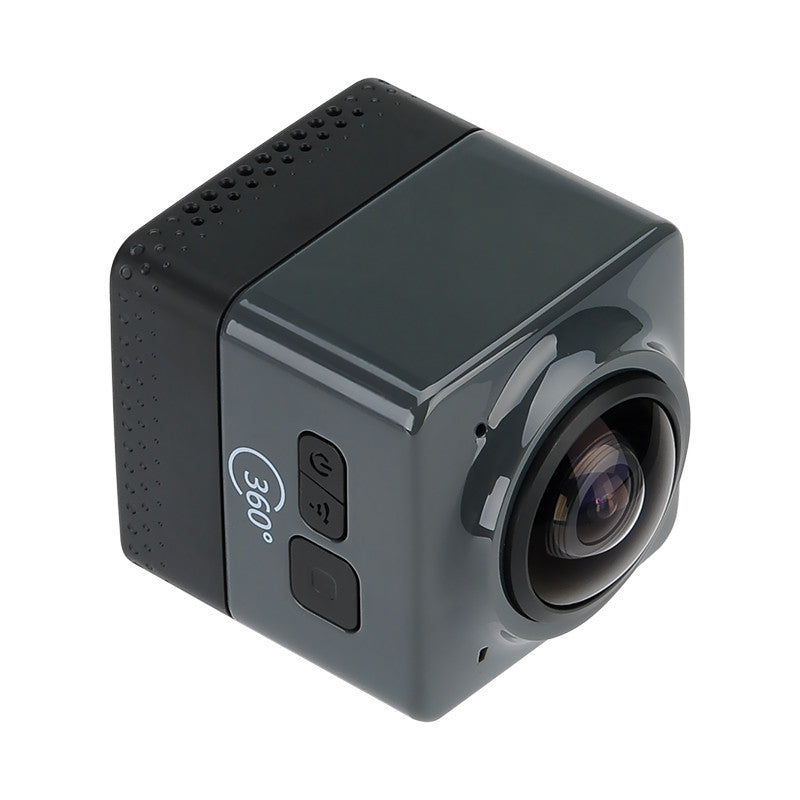 360 Degree Wi-Fi Action Camera - 1/4 Inch CMOS Sensor, 1280x1024 Resolution, Four Shooting Modes, SD Card, Panoramic (Black)
