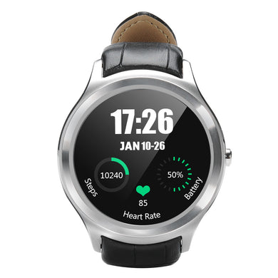 NO.1 D5 Android Smart Watch - 3G SIM, BT4.0, Wi-Fi, Google Play, Pedometer, Heart Rate, GPS, Barometer (Silver)