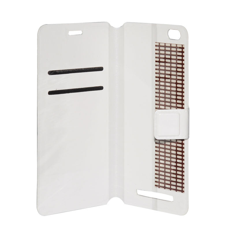 Siswoo C50 Phone Case - Magnetic Clasp, Credit Card Slot, High Quality Leather  (White)