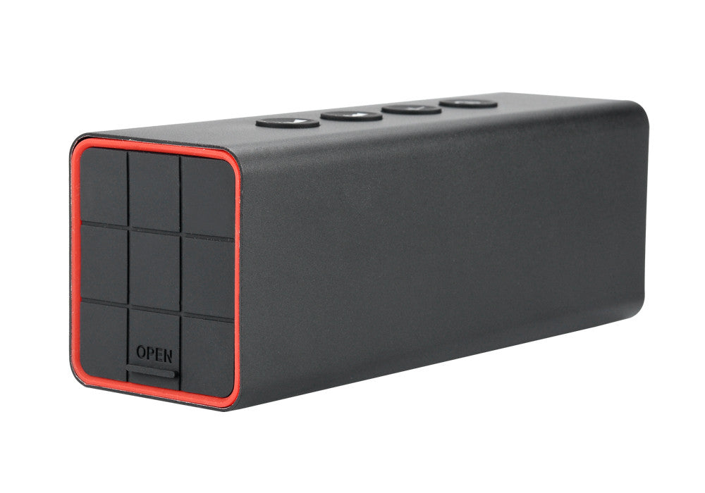 20W Bluetooth Speaker + Power Bank - 4400mAh Battery, Bluetooth 2.1+EDR, Micro SD Card Slot, Aux In, Hands Free (Black)