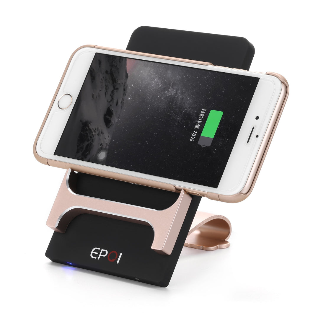 Qi Wireless Charging Pad + Phone Stand - 1Amp, 5Volt, 100 To 205 kHz Frequency, WPC/QI 1.1.2 Compliant