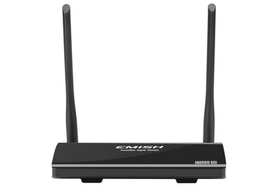 EMISH Android 5.1 TV Box - Rock Chip Octa Core 3368 CPU, 4K Resolution, Kodi, Wi-Fi, Bluetooth, AV Out, Remote