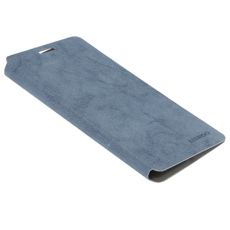 Siswoo R8 Monster Phone Case - High Quality Leather, Credit Card Slot (Blue)