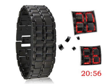 Japanese Style Inspired Red LED Watch 
