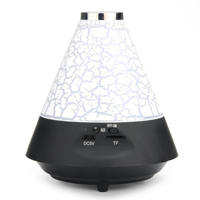 T12 Bluetooth Speaker with Color LED - Handsfree, Micro SD Card Support, FM Radio, Bluetooth 2.1 +EDR (Black)