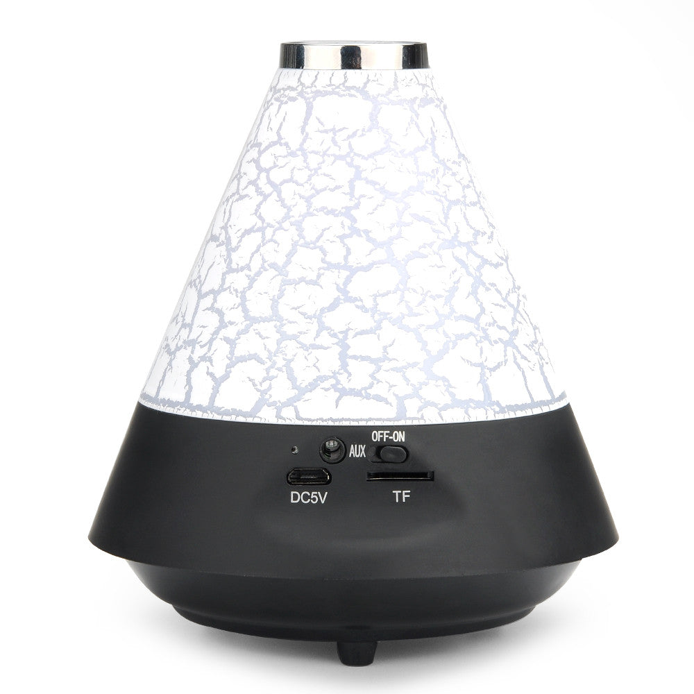 T12 Bluetooth Speaker with Color LED - Handsfree, Micro SD Card Support, FM Radio, Bluetooth 2.1 +EDR (Black)