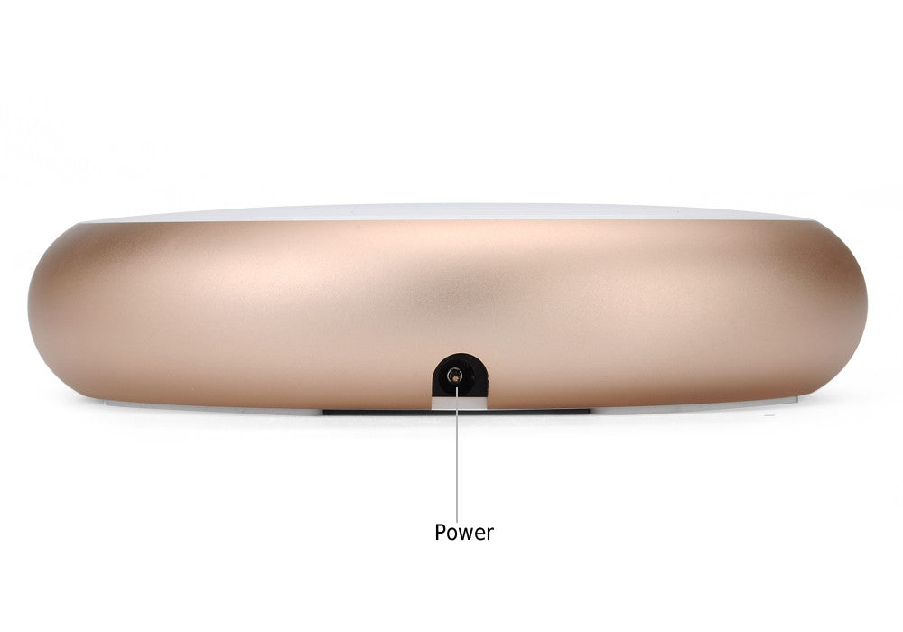 Levitating Bluetooth Speaker - 10 Meters Range, 5W Speaker, Rechargable Battery, Bluetooth 4.1, Micro SD Card Slot (Gold)