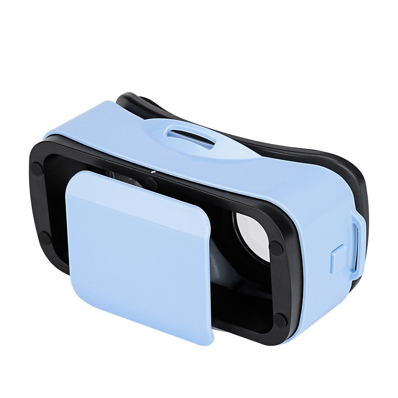 Stylish VR 3D Glasses - Adjustable T-Shaped Head Strap, Pupillary Distance, Focal Depth, Lightweight (Blue)