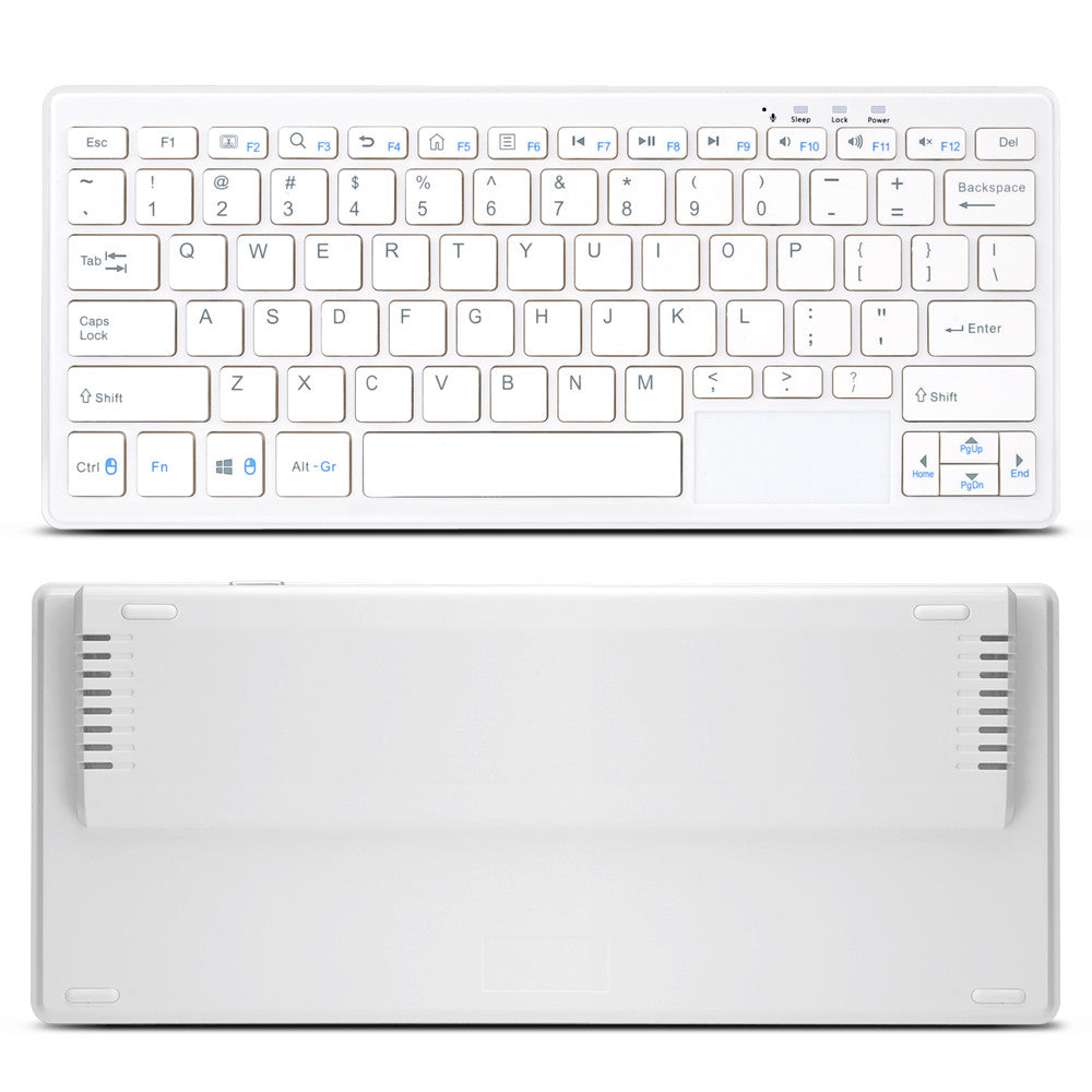 72 Key Keyboard PC - Windows 10, Intel Quad Core CPU, 2GB RAM, Bluetooth, 32GB Memory (White)