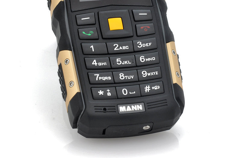 MANN ZUG S Rugged 2 Inch Display Phone - IP67 Waterproof + Dust Proof Rating, Shockproof, 2570mAh Battery (Gold)