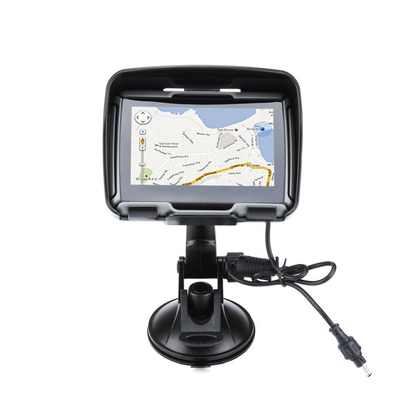 All Terrain 4.3 Inch Motorcycle GPS Navigation System 'Rage' -IPX7 Rating, 4GB Internal Memory, Bluetooth (Black)