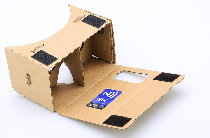 DIY 3D Google Cardboard VR Glasses - Mobile Phone Virtual Reality 3D Glasses, NFC, For iPhone + Android Phones