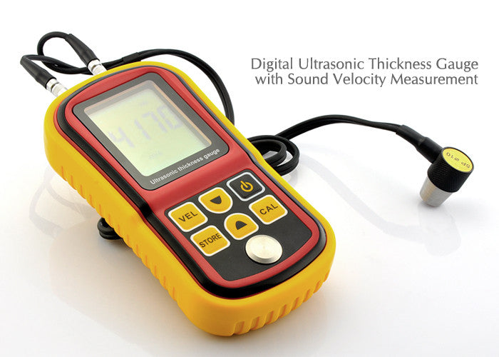 Digital Ultrasonic Thickness Gauge with Sound Velocity Measurement