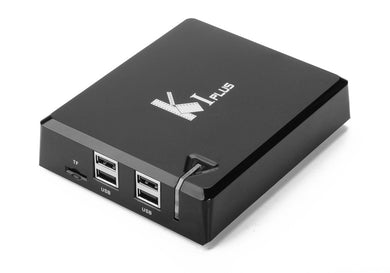 K1 PLUS 4K Android TV Box - Amlogic S905 Quad Core CPU, 4 USB Ports, DVB-T2+ DVB-S2, Kodi, DLNA, AirPlay, Miracast