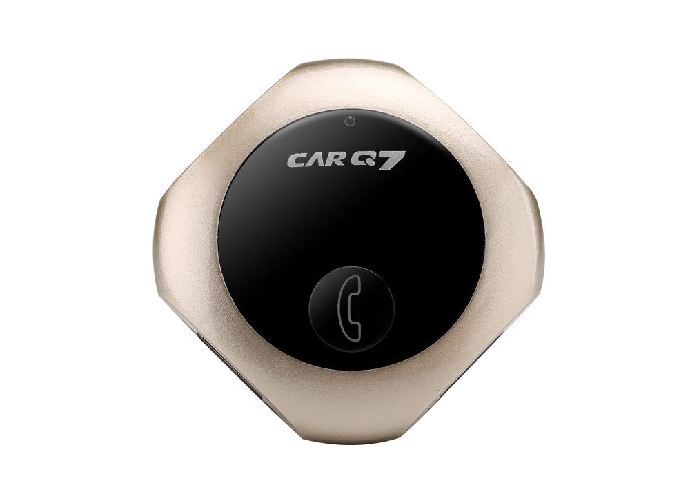 Q7 Bluetooth FM Transmitter - CVC Technology, LED Display, 32GB Micro SD Support, 2.5Amp USB Out